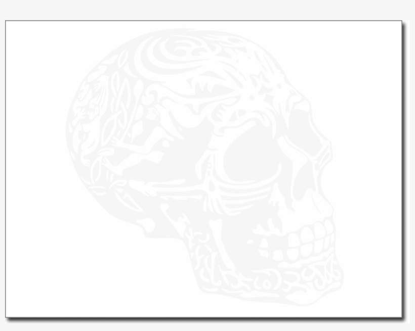 Aufkleber Mit Totenkopf Und Höllen Motiv - Totenkopf, transparent png download