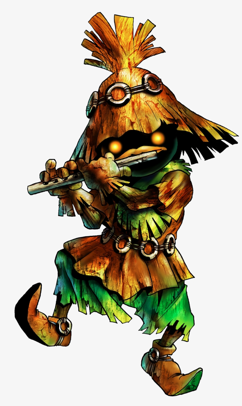 Kokiri Forest Characters Skull Kid Ocarina Of Time PNG Image