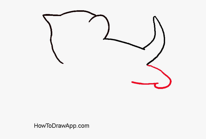 How To Draw A Kitten - Draw A Small Cat, transparent png download