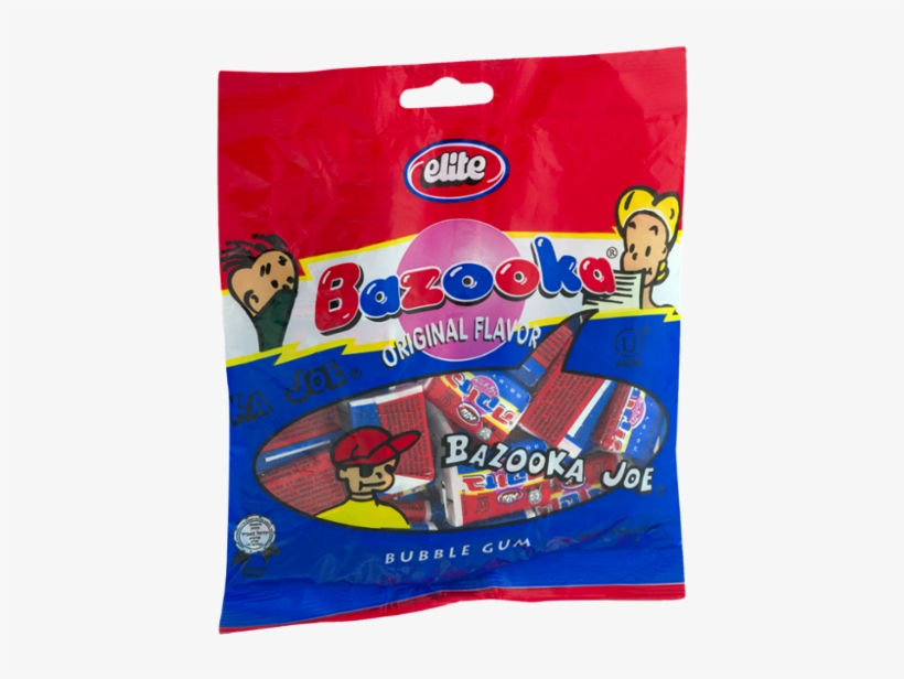 Elite Bazooka Joe Bubble Gum - Bazooka Bubble Gum, Original Flavor - 6.34 Oz Bag, transparent png download