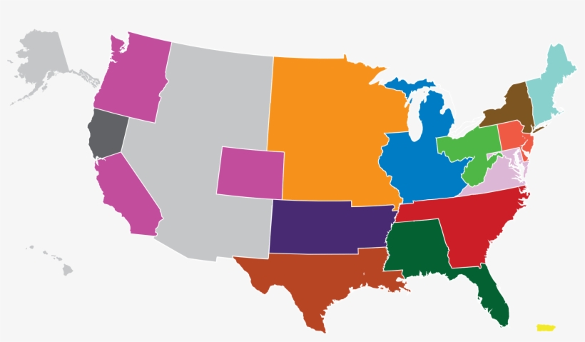 Phc Corporation Of North America Serves The United - California And Oregon Outline, transparent png download