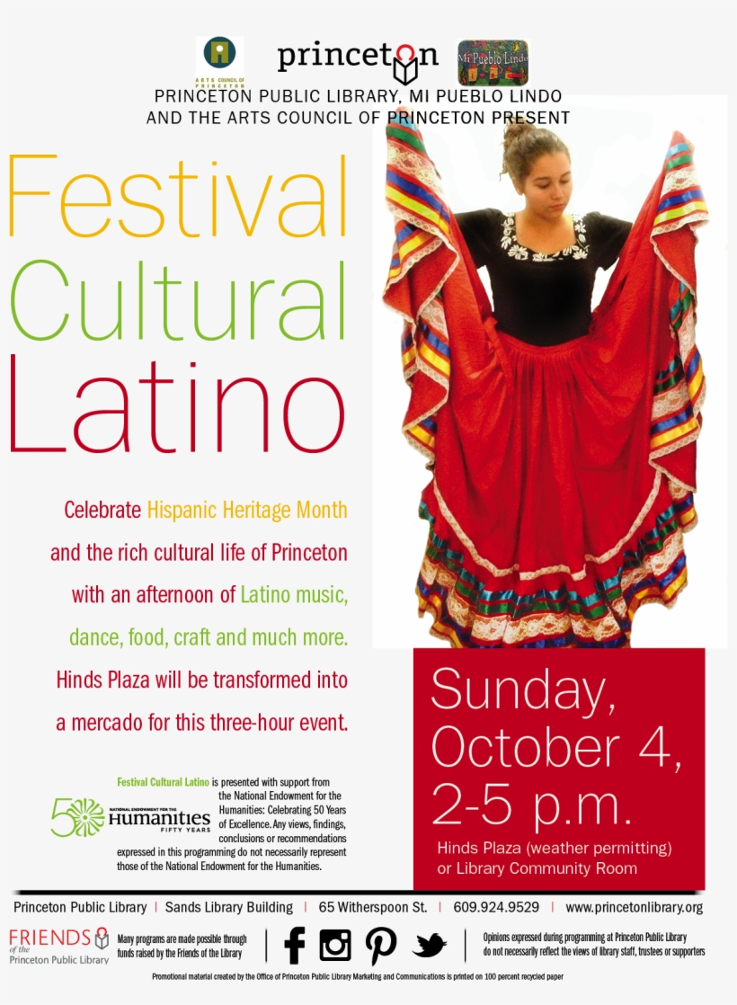 Celebrate The Cultures Of Peru, Chile, Mexico, Colombia, - Arts Council Of Princeton, transparent png download