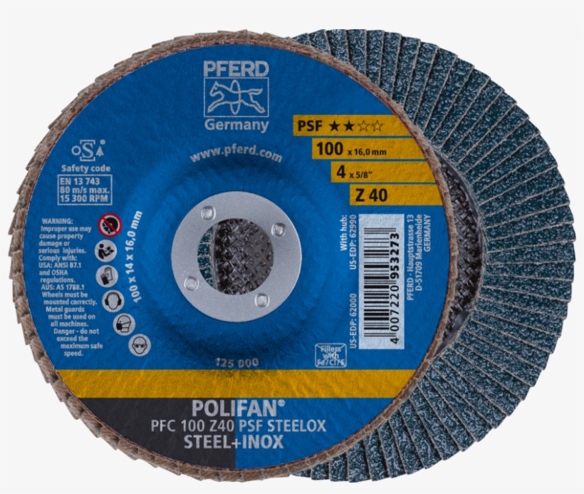 Polifan Flap Discsuniversal Line Psfz Psf Steeloxconical - Zirconium Dioxide, transparent png download