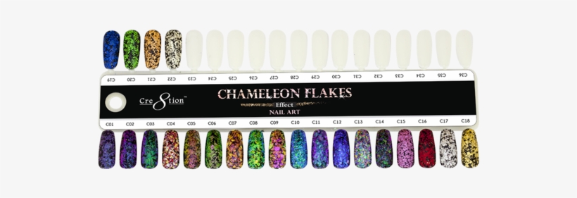 Nail Art Chameleon Flakes - Cre8tion Gel Polish Mermaid, transparent png download