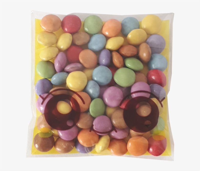 Crazy Eyes Geel Smarties - Candy, transparent png download