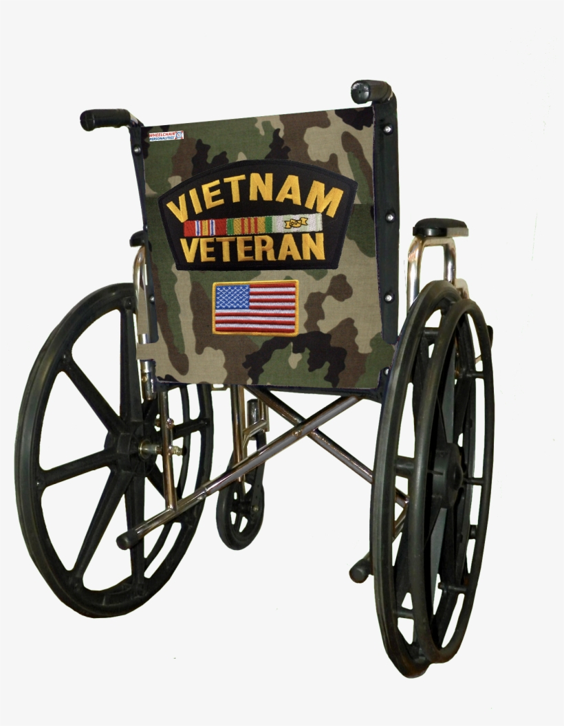 Vietnam Veteran Wheelchair Cover - Vietnam Vet In Wheelchair, transparent png download