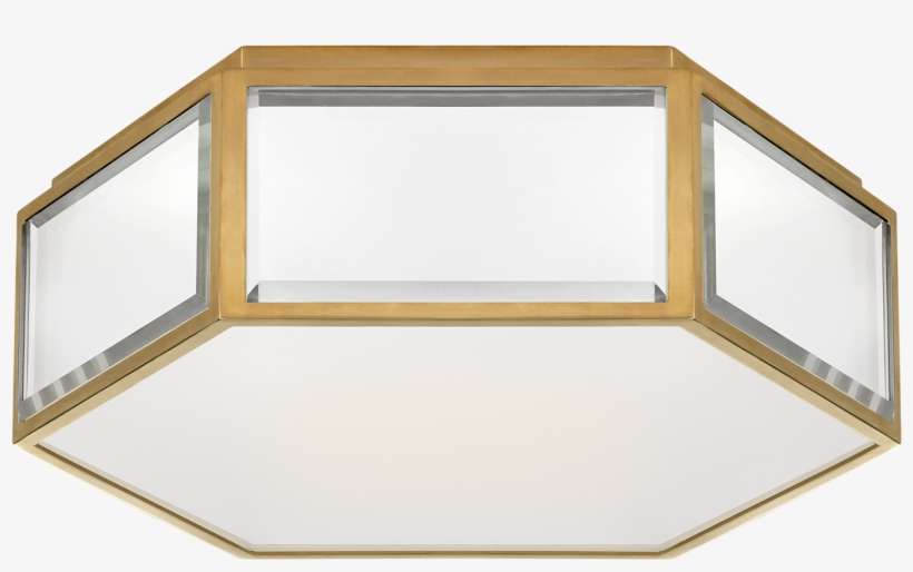 Bradford Small Hexagonal Flush Mount In Mirror And, transparent png download