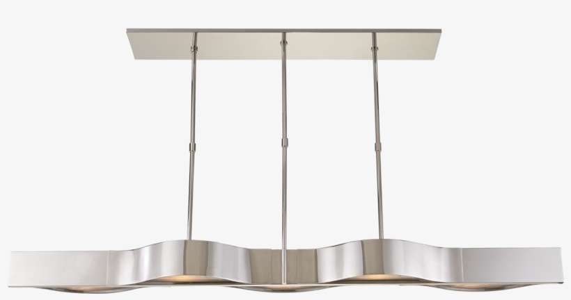 Avant Large Linear Pendant In Antique-burnished Brass - Visual Comfort Kw 5523pn-fg Kelly Wearstler Modern, transparent png download