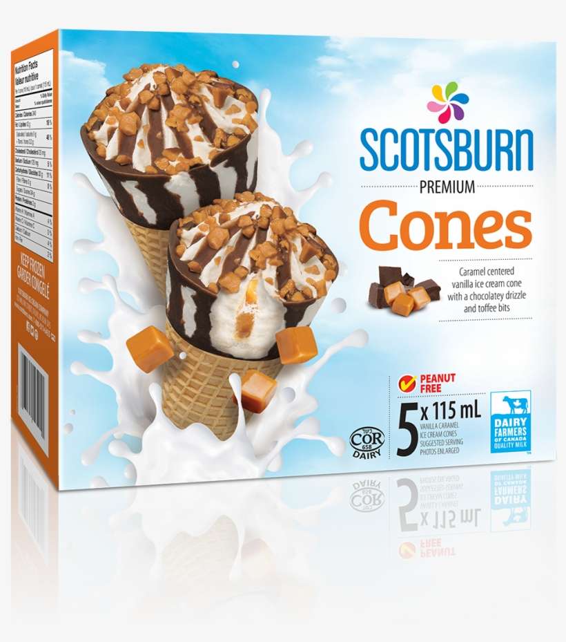 Vanilla Caramel Cone, Premium, Home Pack Novelties - Mail Boxes Etc., transparent png download