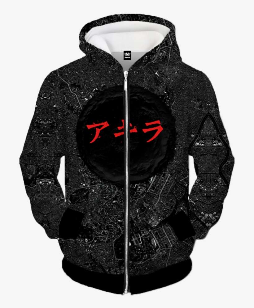 All Over Print Zip Up Hoodie - Sweatshirt, transparent png download