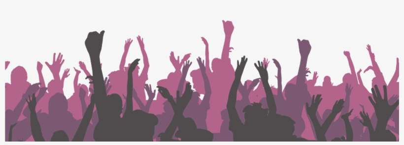 Paper Banner Poster Carnival Crowd Silhouette - Avantree Audition Pro Bluetooth 4.1 Nfc Headphones, transparent png download