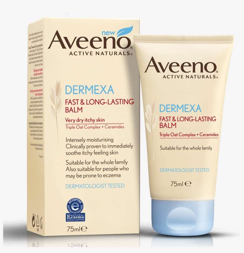 Aveeno Dermexa Fast And Long Lasting Balm 75ml - Aveeno Dermexa Fast And Long Lasting Balm, transparent png download