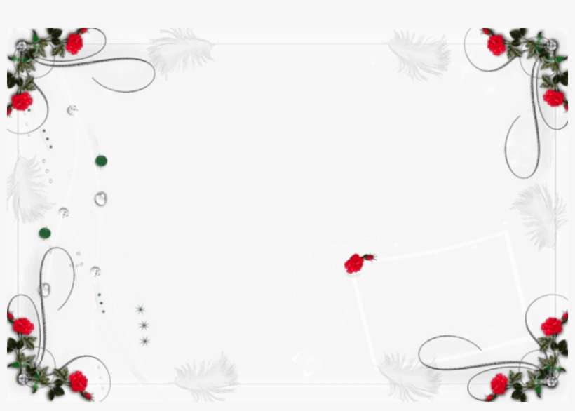 Free Png White Romantic Png Frame Png Images Transparent - Simple Border Plant, transparent png download