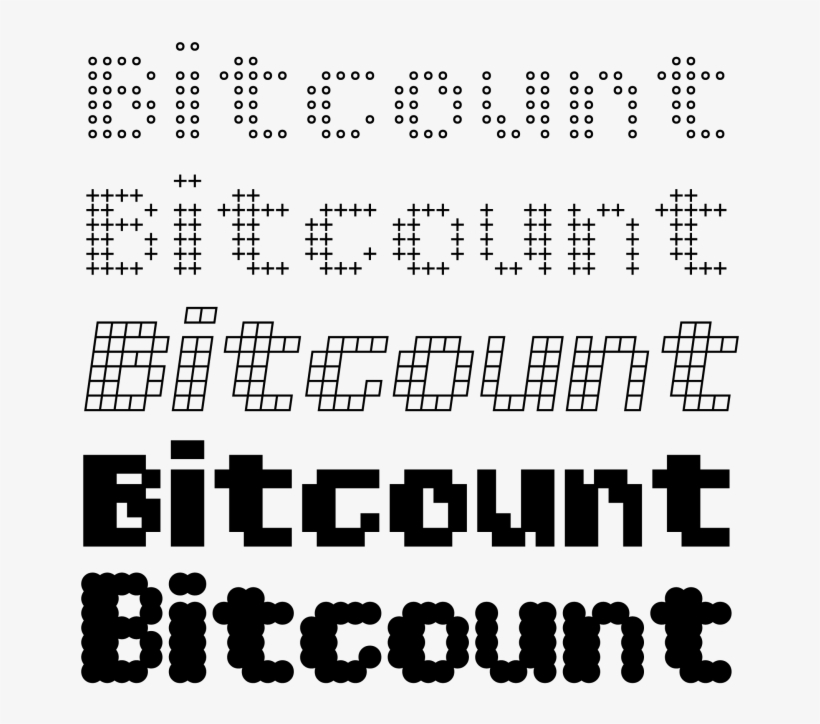 @fpeulrich On @petrvanblokland's Pixel Type, Bitcount - Number, transparent png download