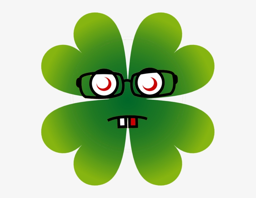 St Paddy Geek - 4 Leaf Clover Transparent Background Clipart, transparent png download