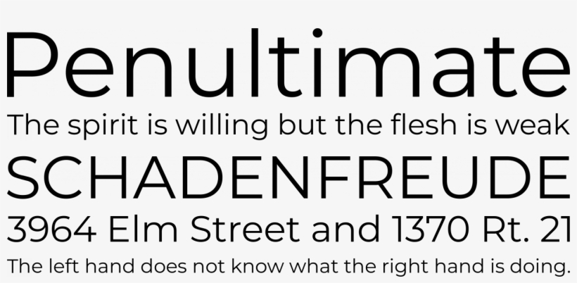 Montserrat Font Phrases - Montserrat Font, transparent png download