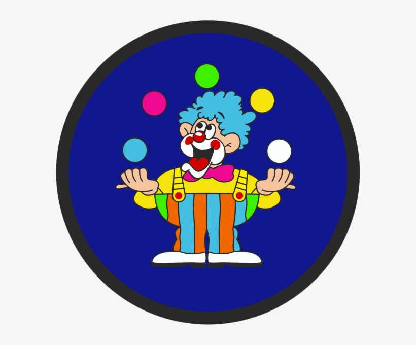 Circus Clown Badge - Clown, transparent png download