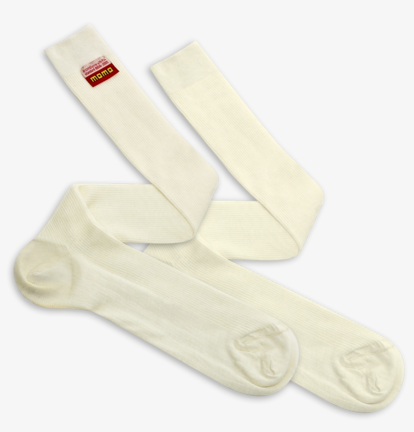 Fire Resistant White Long Socks - Sock, transparent png download