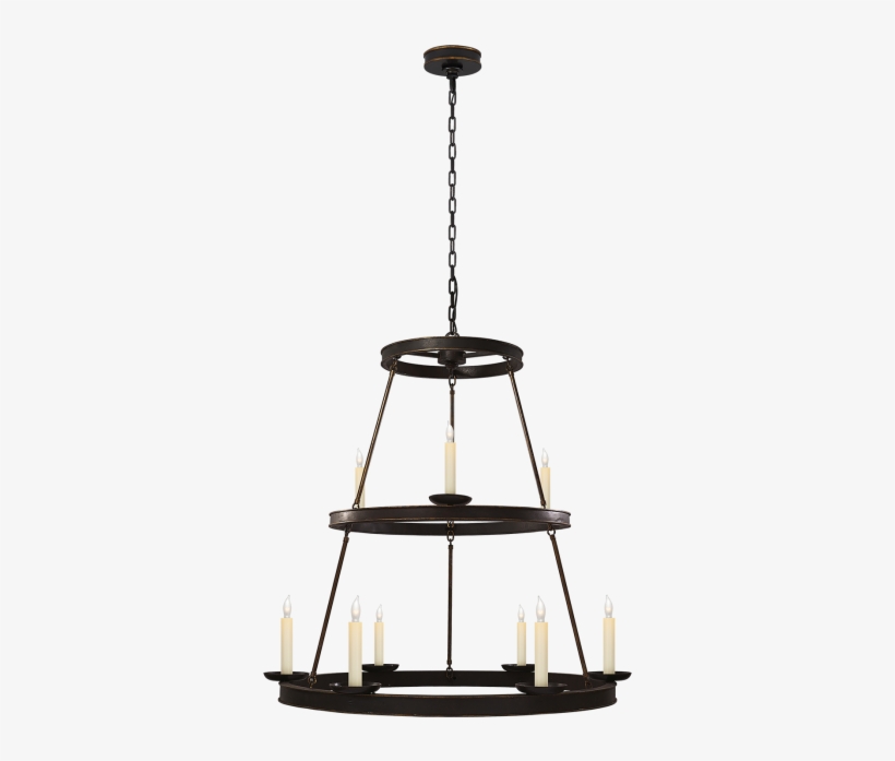 Dorset Large Two-tier Chandelier - Visual Comfort Chc1463br E.f. Chapman Dorset 9 Light, transparent png download