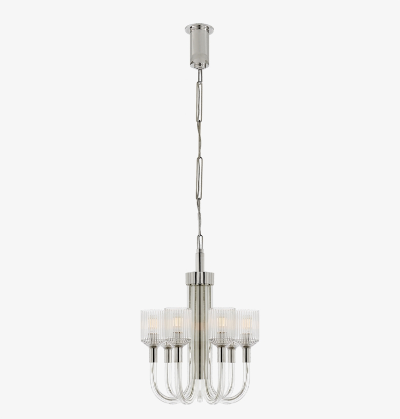Reverie Small Single Tier Chandelier In Clear Ri - Chandelier, transparent png download