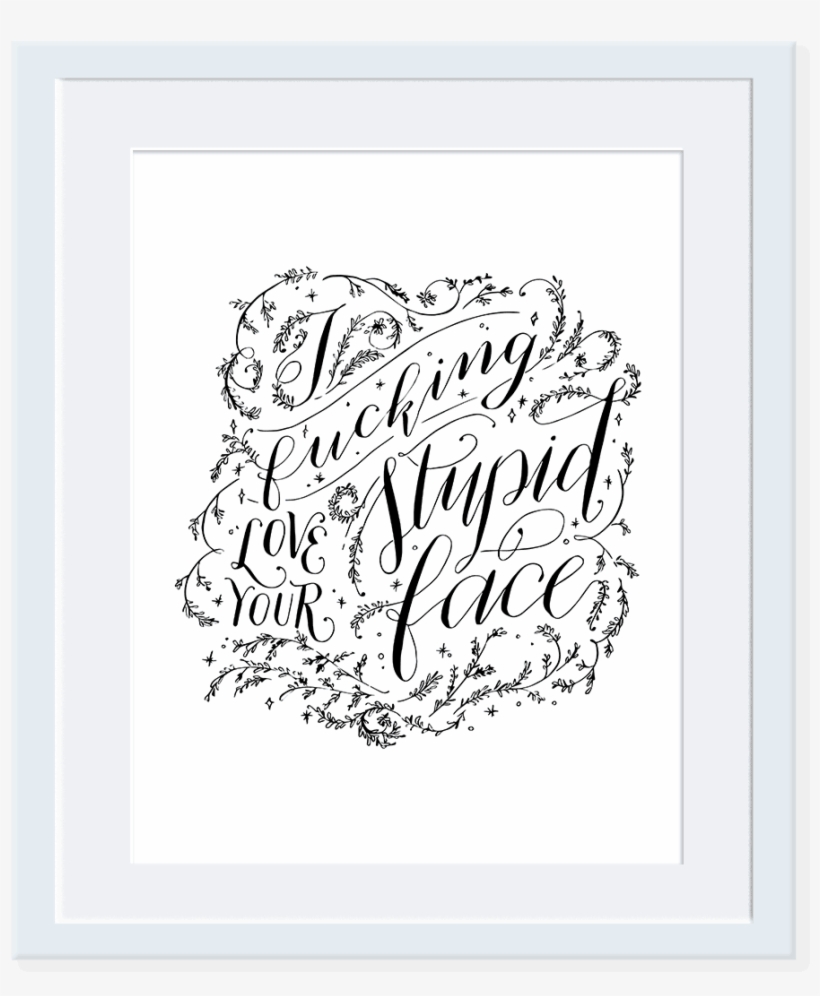 Love Print - Greeting Card, transparent png download