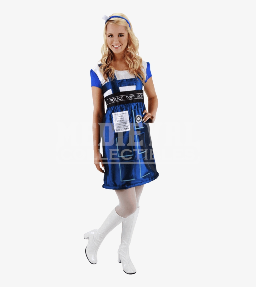 Tardis Costume Dress - Tardis Costume, transparent png download