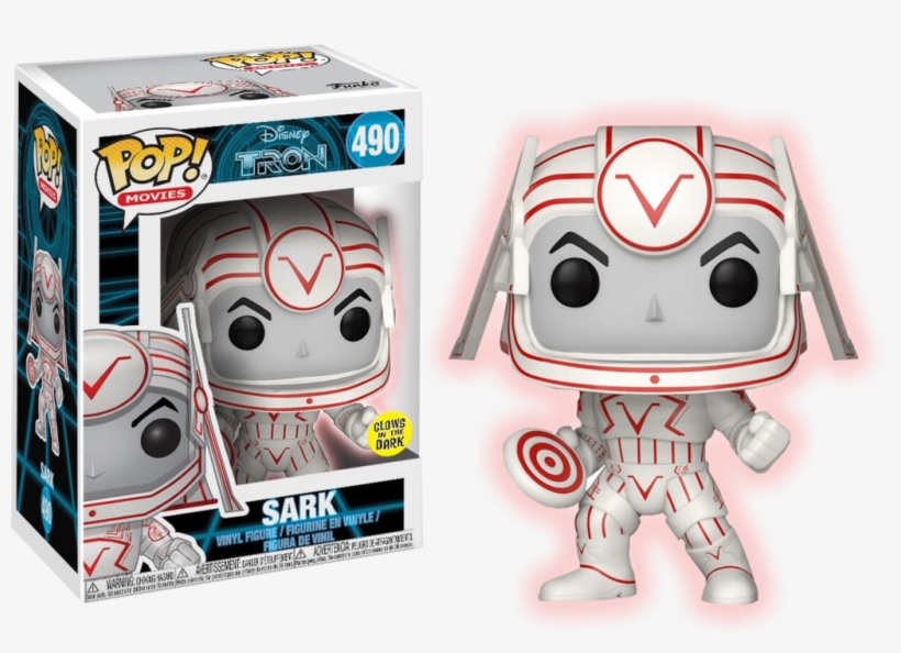 Sark Pop Vinyl Figure - - Funko Tron - Sark Glow In The Dark Pop! Vinyl Figure, transparent png download