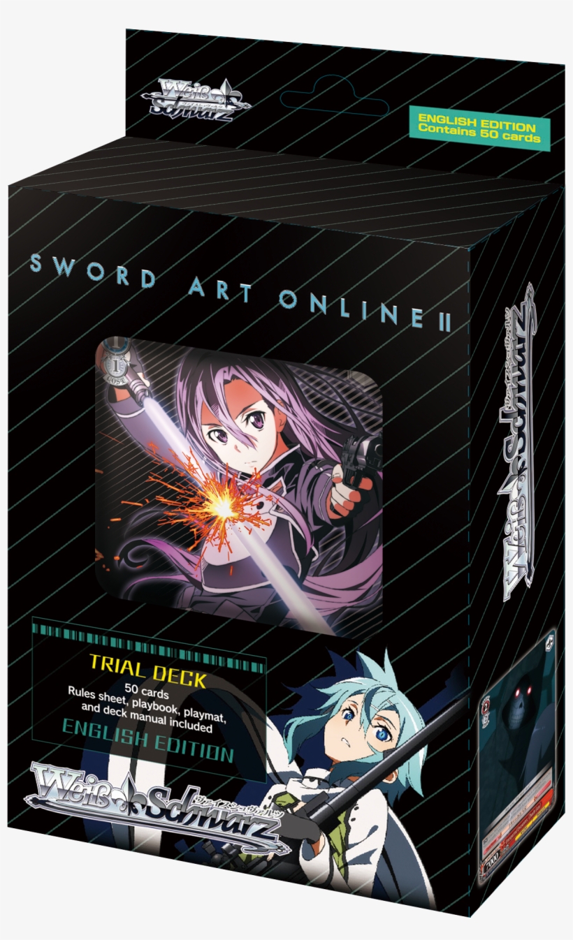 Sword Art Online Ii - Weiss Schwarz Tcg Sword Art Online Ii Trial Deck, transparent png download