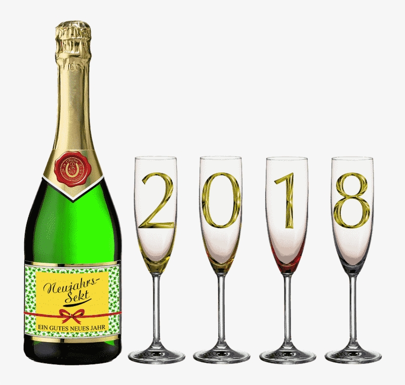 Happy New Year 2018 Png Transparent Images Logo Cool - Png Happy New Year 2018, transparent png download