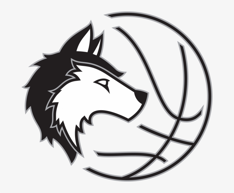 Black Ball - Png - Black And White Image Of A Husky Head, transparent png download