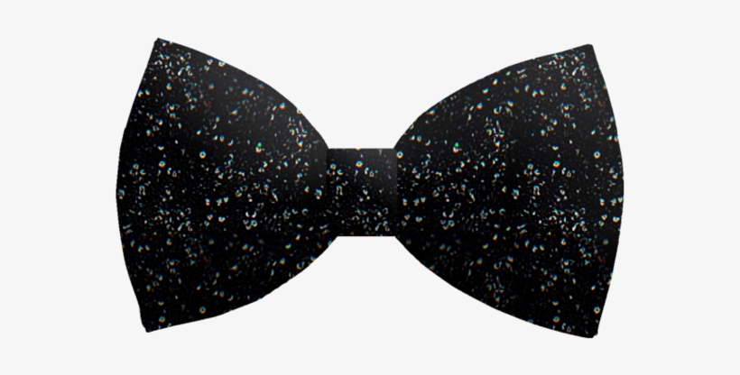 Black Sparkle Bow By Fapperscreations On Deviantart - Bow Tie, transparent png download