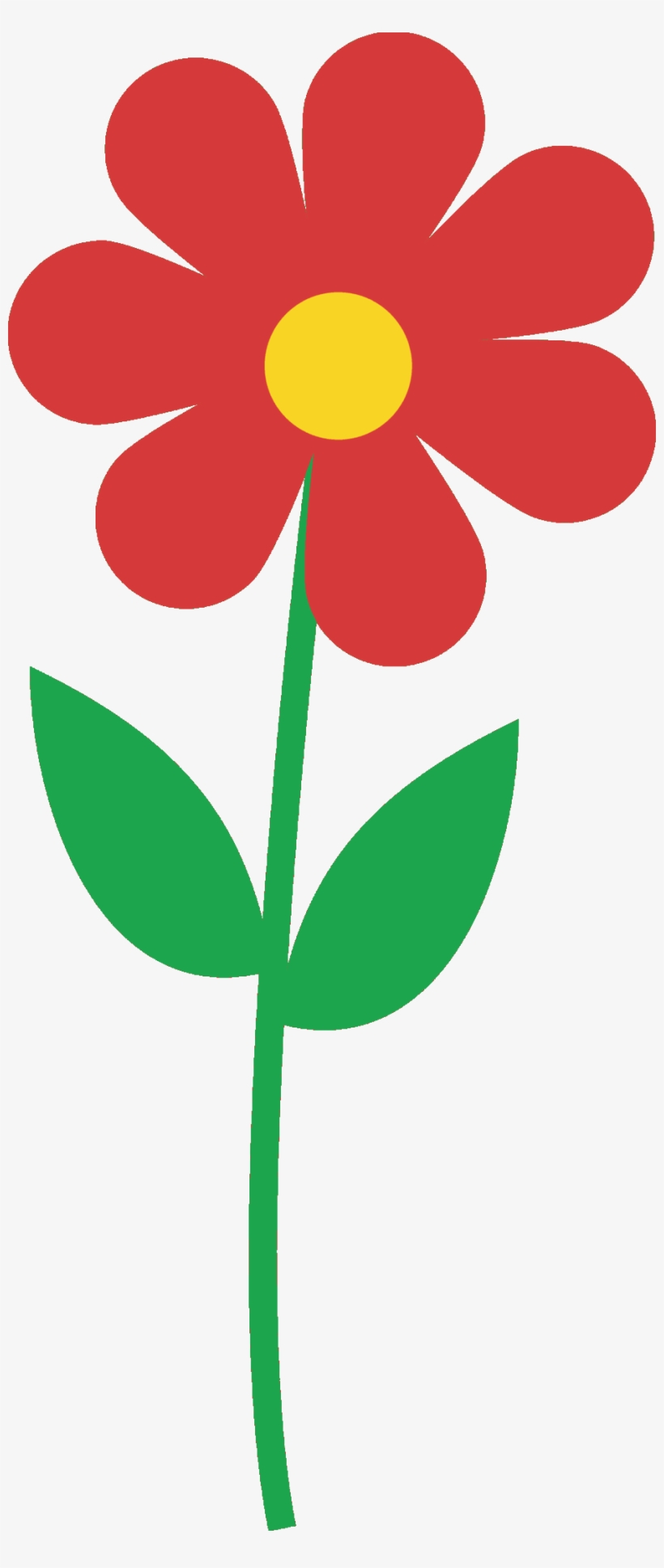 Single Flower Clipart At Getdrawings - Single Flower Clip Art, transparent png download