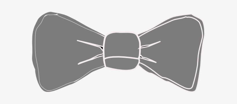 Bow Transparent Gray - Gray Bow Tie Png, transparent png download