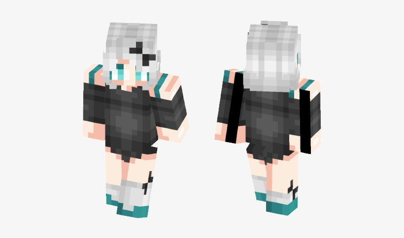Black Bow Girl Skin - Paper, transparent png download