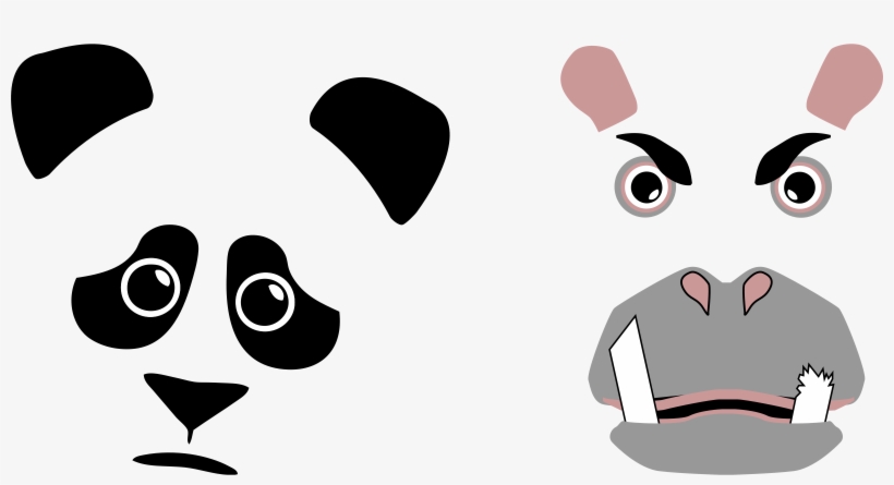 This Free Icons Png Design Of Panda & Hippo, transparent png download