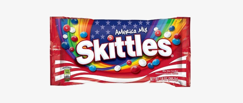 Skittles America Mix Bite Size Candies - Skittles America Mix Candy Bag, 14 Ounce, transparent png download