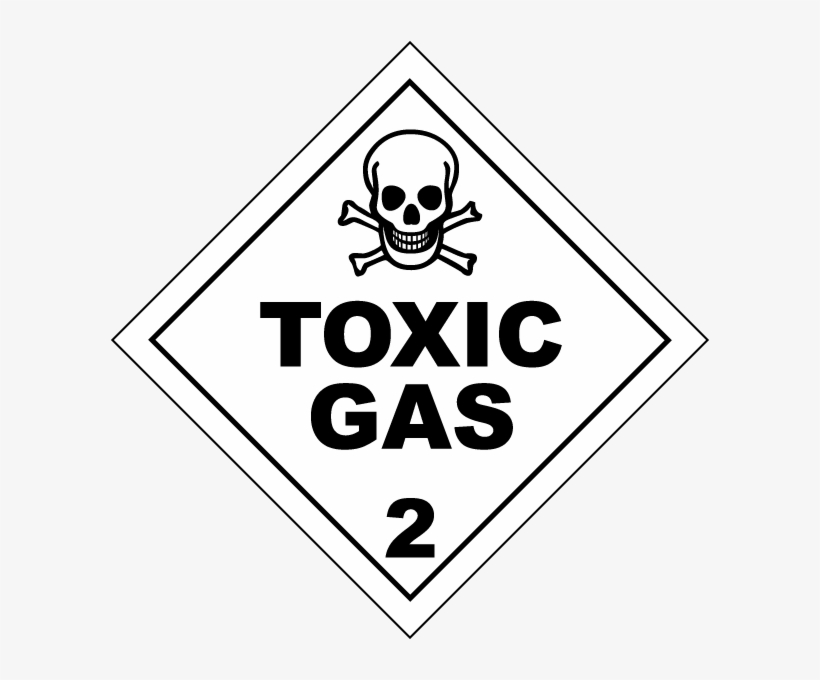 Toxic Gas Class 2 Placard - Boardr Am, transparent png download