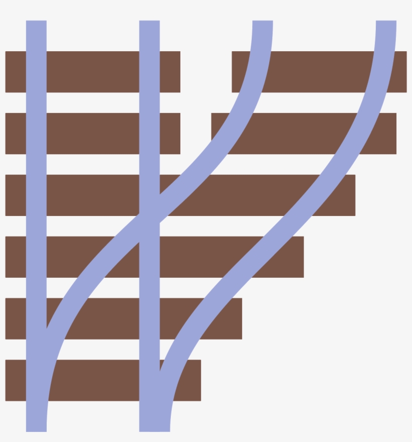 Train Track Icon - Dessin Aiguillage, transparent png download