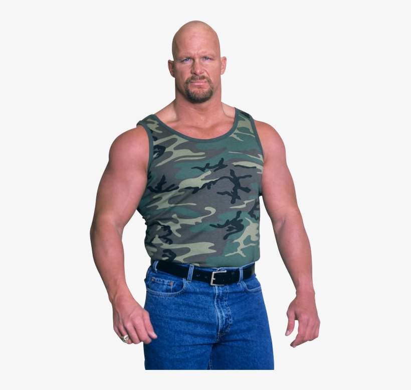 Stone Cold Steve Austin - Camo Muscle Shirt Large, transparent png download