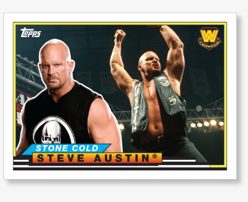 2018 Topps Wwe Heritage Stone Cold Steve Austin - Wwe, transparent png download