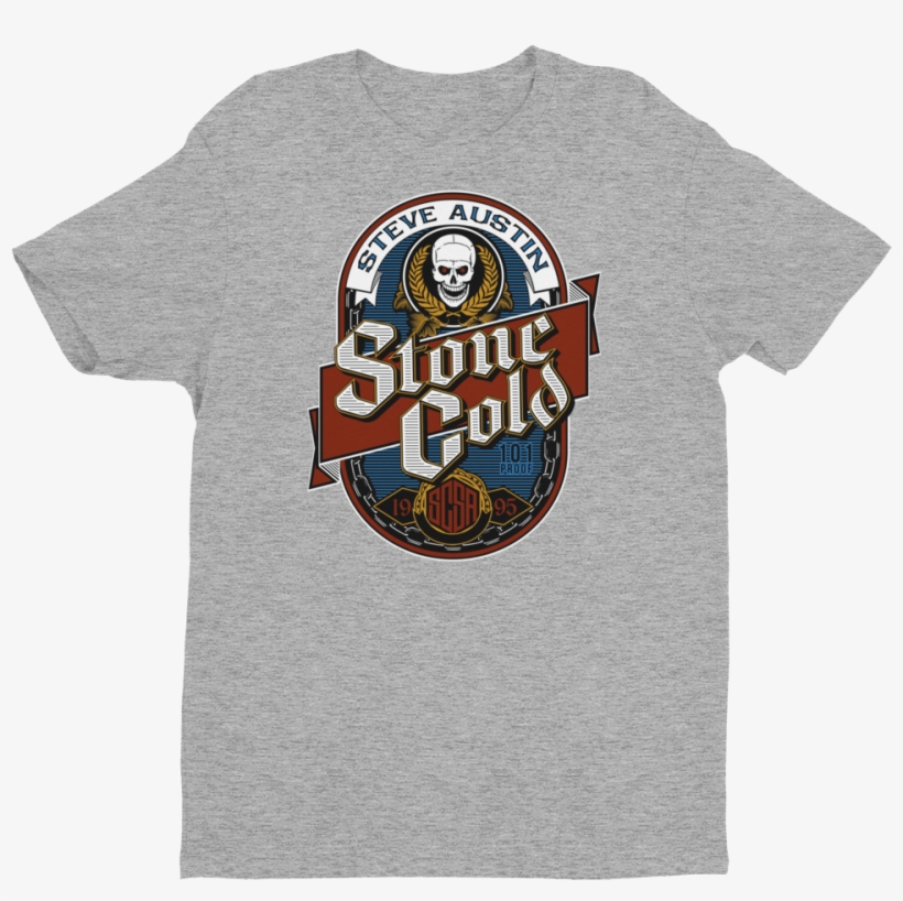 Stone Cold Steve Austin "label" Fitted T-shirt - Here To Pet All The Dogs Shirt | Shirts For Dog Moms, transparent png download