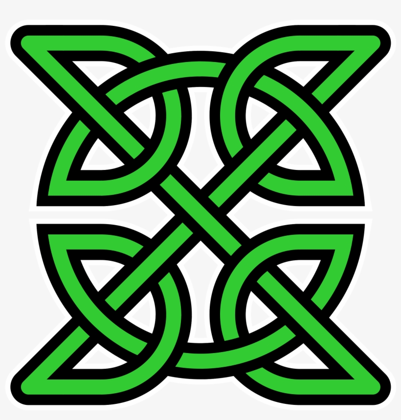 Open - Celtic Knot Green, transparent png download