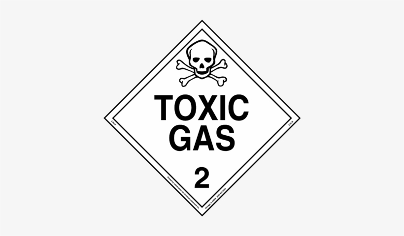 Toxic Gas Placard, Worded, Aluminum, Sold Individually, transparent png download