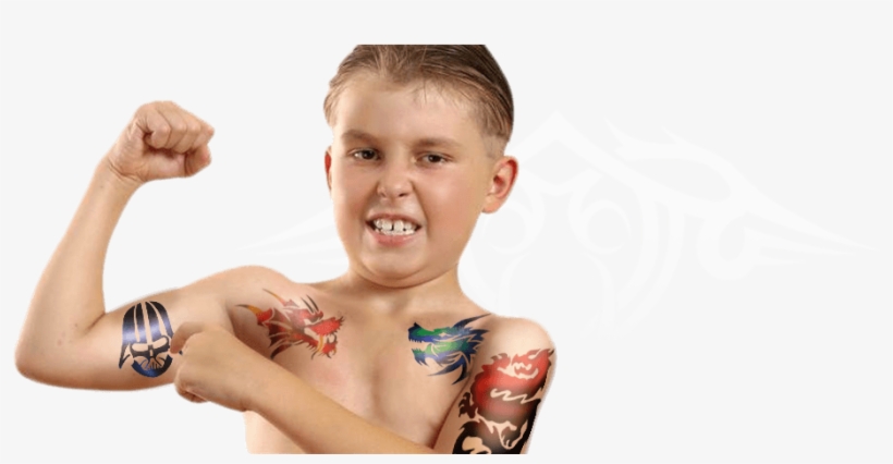 Airbrush Tattoos - Airbrush Tattoo Tattoo Kids, transparent png download