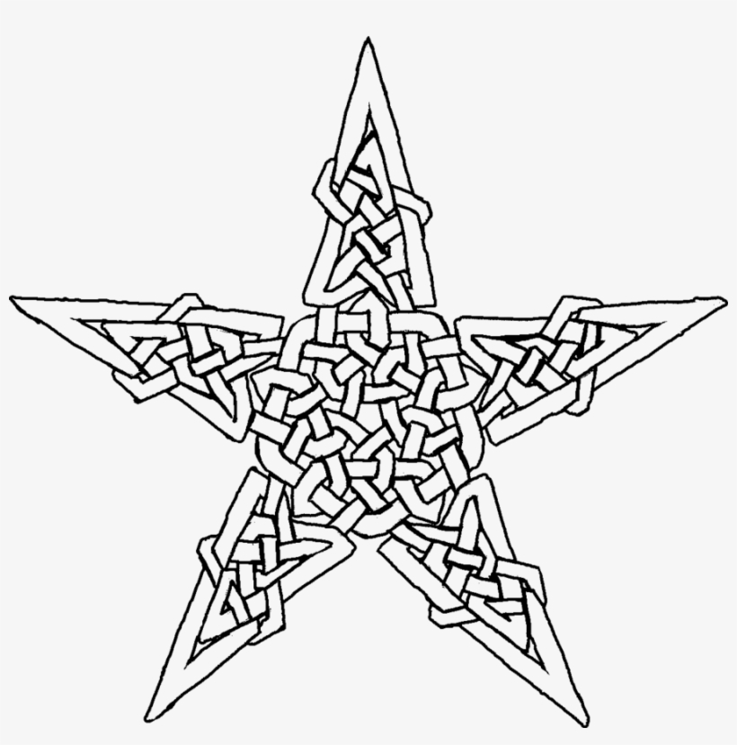 Celtic Knot Star By Vrlamphere On Deviantart Image - Symbol, transparent png download