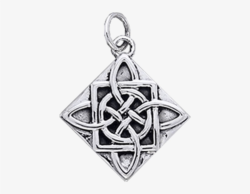 Four Point Celtic Knot Silver Charm - Transparent Png Celtic Knot Charm, transparent png download
