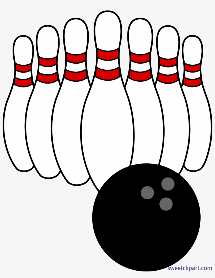 Bowling Clipart Skittles - Clip Art Bowling Pins, transparent png download