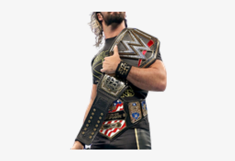 Steve Austin Clipart Transparent Png - Seth Rollins Wwe Champion And Us Champion, transparent png download