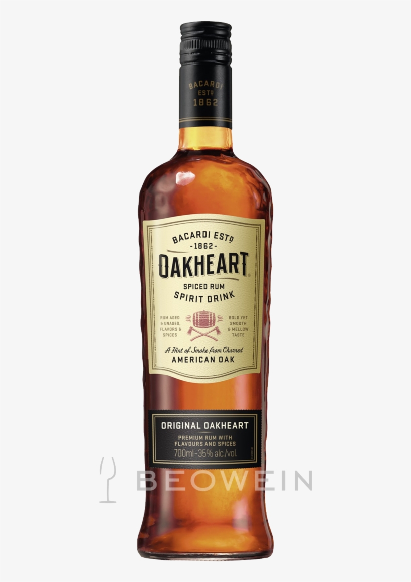 Bacardi Oakheart 0,7 L - Bacardi Oakheart 0 7, transparent png download