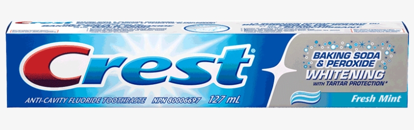 Crest Baking Soda & Peroxide Whitening Toothpaste - Crest Toothpaste, transparent png download